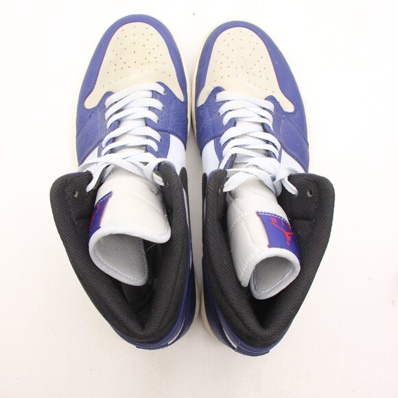 Nike Air Jordan Men's 12 Deep Royal Blue Leather Athletic Sneakers 852542-400 - Picture 7 of 10